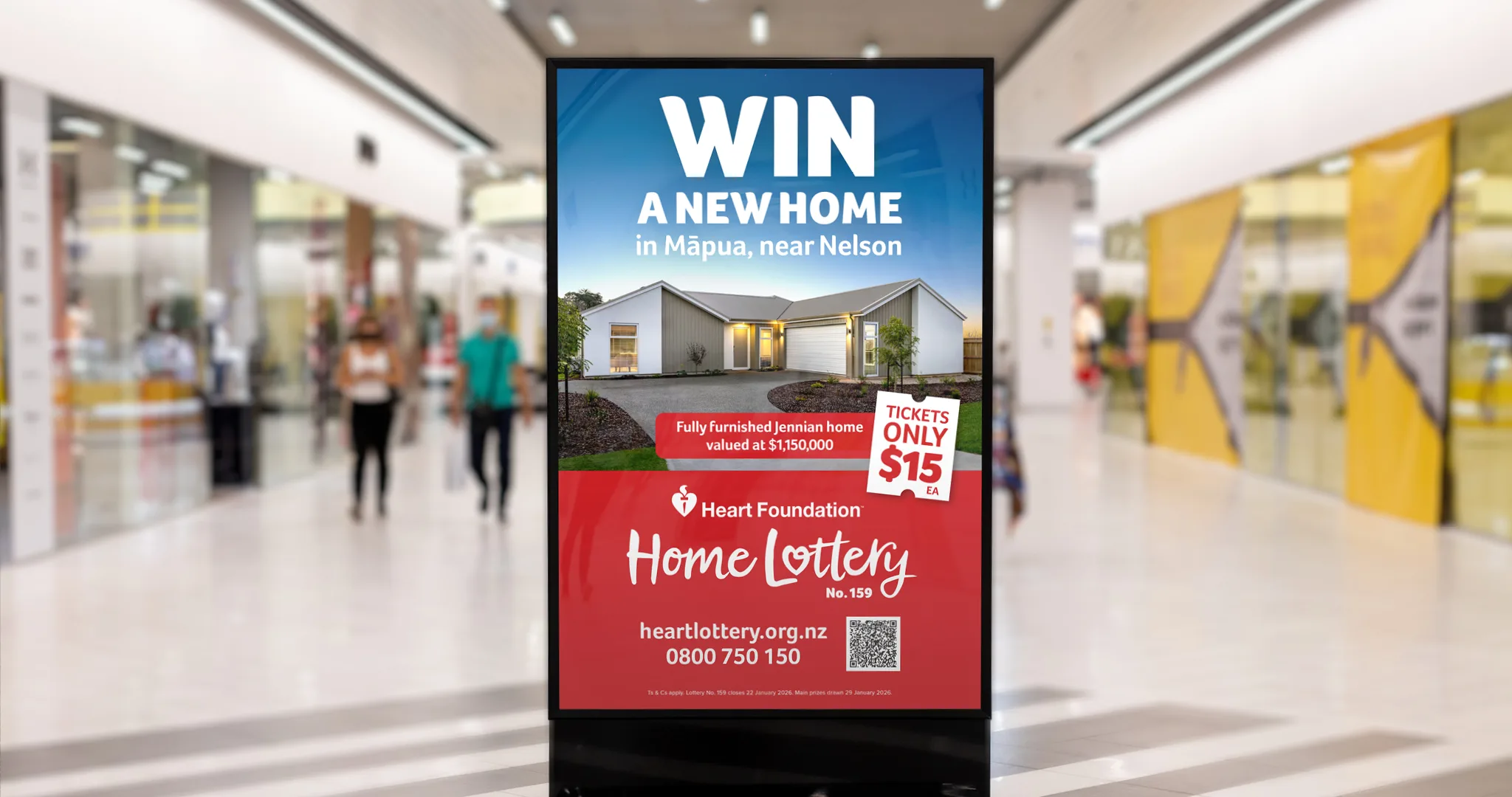 Heart Foundation Lottery — digital and social campaign assets