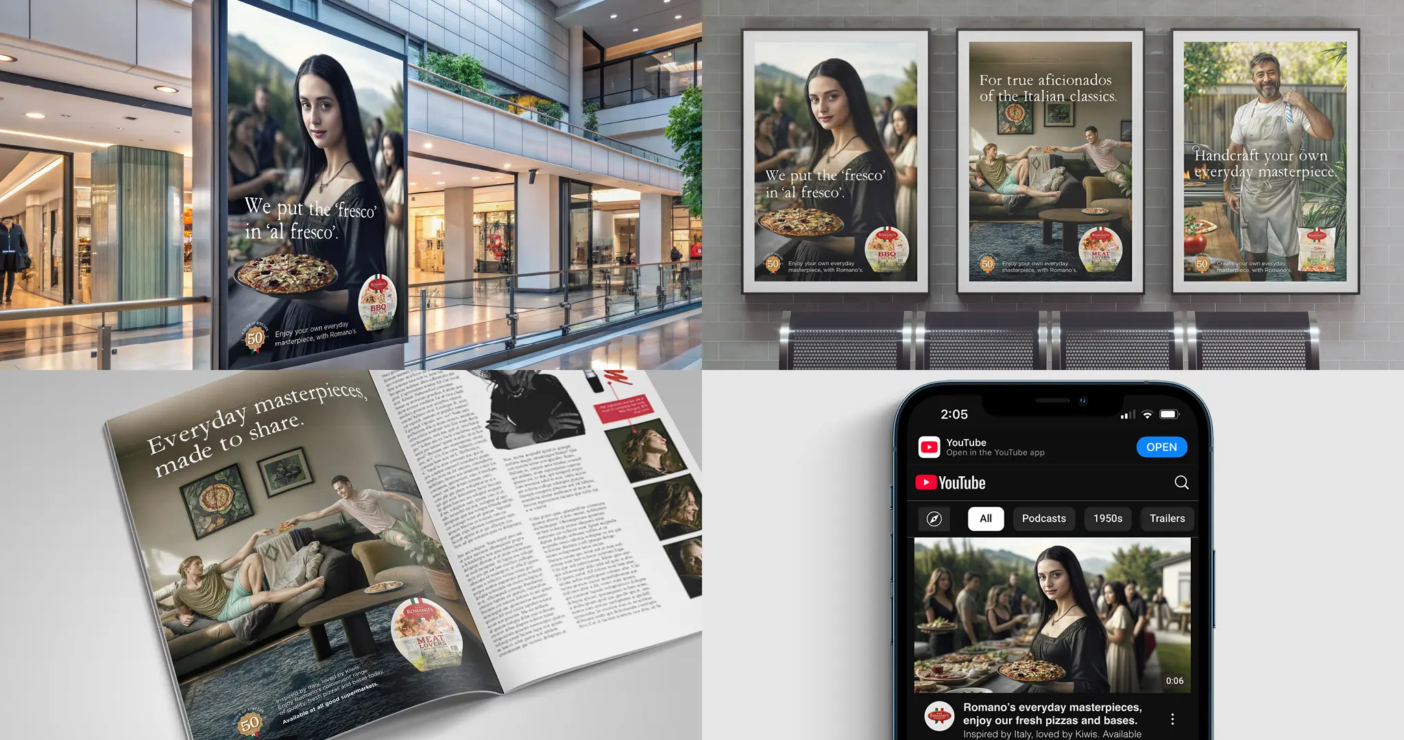 Romanos Everyday Masterpieces campaign hero visual